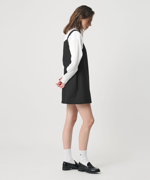 ER(イーアール)の「<ER>Aライン ミニワンピース(ワンピース・レディース・ブラック/グレー系・S/M)」の5枚目の写真