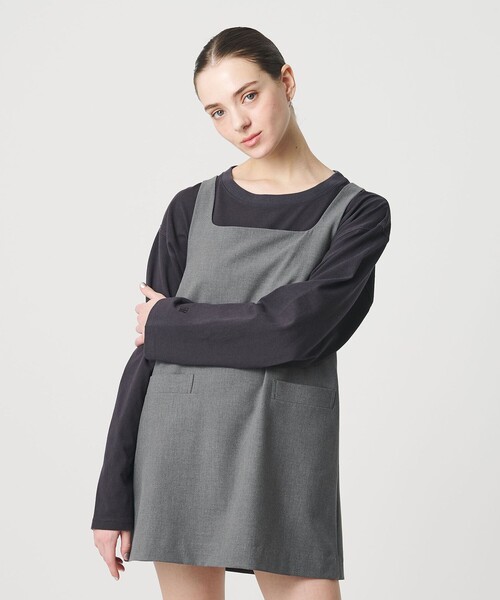 ER(イーアール)の「<ER>Aライン ミニワンピース(ワンピース・レディース・ブラック/グレー系・S/M)」の10枚目の写真