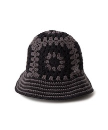 NEW ERA(�j���[�G��)�̃j���[�G���yNEW ERA�z- �j�b�g �o�P�b�g�n�b�g�yCROCHET KNIT DGRY BLACK 14744710�z(�n�b�g)
