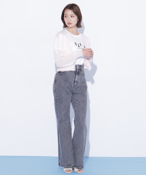 JILL by JILL STUART(ジルバイジルスチュアート)の「シアートリミングUVカーディガン(ニット/セーター・レディース・ピンク/ホワイト/ネイビー・FREE)」の22枚目の写真