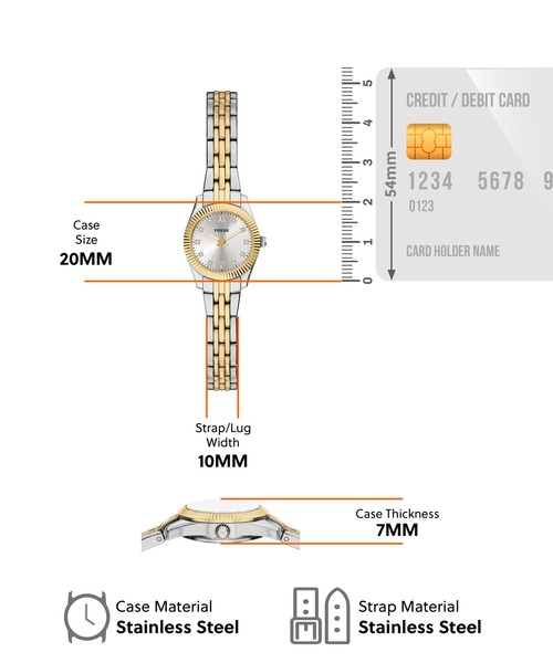 FOSSIL(フォッシル)の「フォッシル 腕時計 レディース アナログ ステンレス ES5473(アナログ腕時計・レディース・マルチ・FREE)」の6枚目の写真