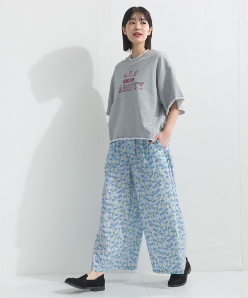 OMNES（オムネス）の「プリントワイドイージーパンツ（その他パンツ・レディース・ネイビー/アイボリー/ブルーグレー/カーキ・FREE）」の10枚目の写真