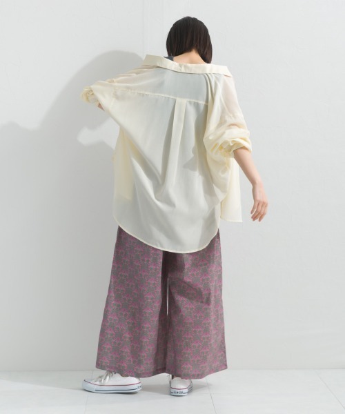 OMNES（オムネス）の「プリントワイドイージーパンツ（その他パンツ・レディース・ネイビー/アイボリー/ブルーグレー/カーキ・FREE）」の16枚目の写真
