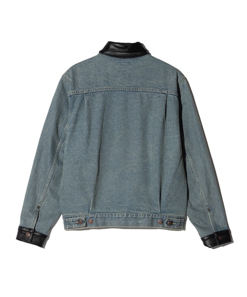 Leather Combination Denim Jacket / レザーコンビネーションデニム Leather Combination Denim Jacket / レザーコンビネーションデニム