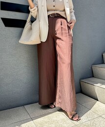 トラント⭐︎NOLLEY'S sophi ベージュワイドパンツ飯豊まりえさん NOLLEY'S Sophi｜ノーリーズソフィのパンツ通販 - ZOZOTOWN