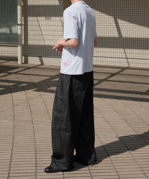 Perushu(ペルーシュ)の「SIDE HENLEY DOT BUTTON SLUB/サイドヘンリードットボタンスラブ(Tシャツ/カットソー・メンズ・杢グレー/ネイビー/オフホワイト・SMALL/LARGE/MEDIUM)」の16枚目の写真
