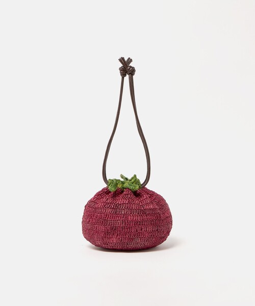 Steven Alan(スティーブンアラン)の「<MARCOMONDE>BUAH/バッグ(かごバッグ・レディース・パープル/レッド・FREE)」の2枚目の写真
