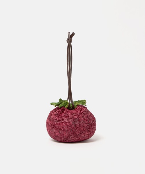 Steven Alan(スティーブンアラン)の「<MARCOMONDE>BUAH/バッグ(かごバッグ・レディース・パープル/レッド・FREE)」の3枚目の写真