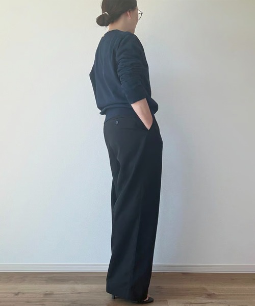 Trefle blanc(トレフルブラン)の「【original】NEW★ chino 2tuck-pants(チノパンツ・レディース・ブラック/ベージュ・FREE)」の14枚目の写真