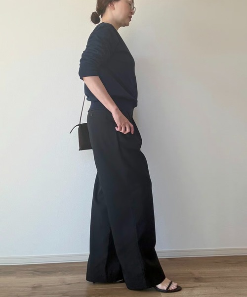 Trefle blanc(トレフルブラン)の「【original】NEW★ chino 2tuck-pants(チノパンツ・レディース・ブラック/ベージュ・FREE)」の17枚目の写真
