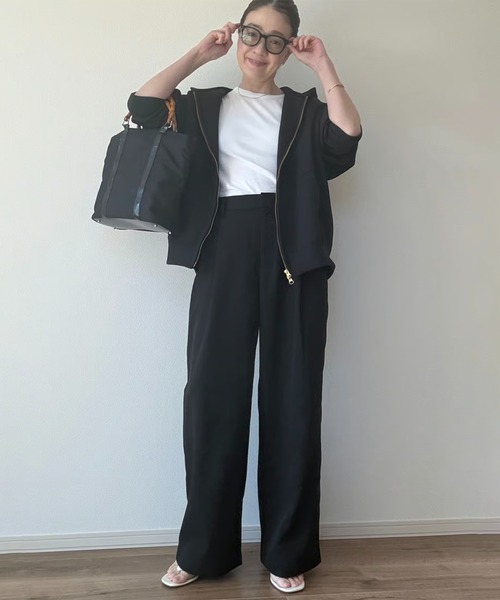 Trefle blanc(トレフルブラン)の「【original】NEW★ chino 2tuck-pants(チノパンツ・レディース・ブラック/ベージュ・FREE)」の19枚目の写真