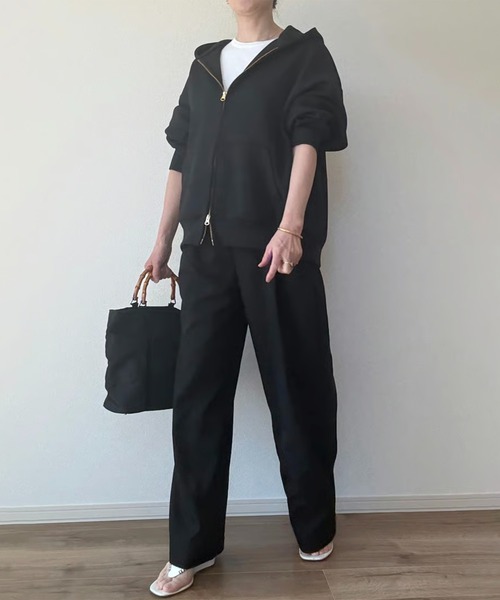 Trefle blanc(トレフルブラン)の「【original】NEW★ chino 2tuck-pants(チノパンツ・レディース・ブラック/ベージュ・FREE)」の21枚目の写真