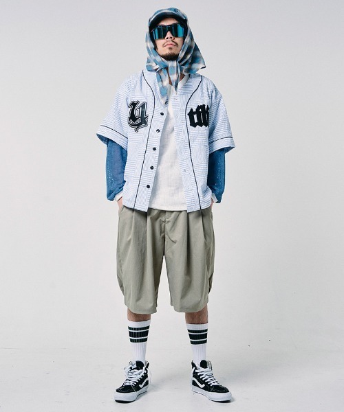 EFFECTEN（エフェクテン）の「mhs2655-Patchwork baseball shirts ベースボールシャツ(efdig-12)（シャツ/ブラウス・メンズ・ブラック/ブルー・M/L）」の20枚目の写真