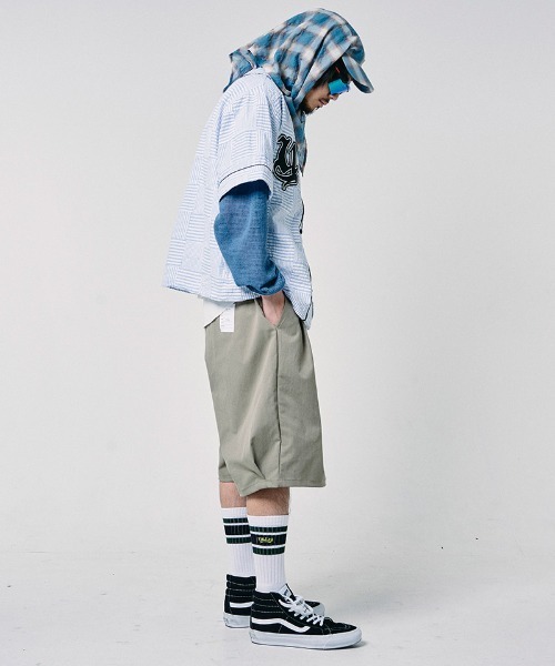 EFFECTEN（エフェクテン）の「mhs2655-Patchwork baseball shirts ベースボールシャツ(efdig-12)（シャツ/ブラウス・メンズ・ブラック/ブルー・M/L）」の19枚目の写真