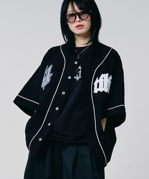 EFFECTEN（エフェクテン）の「mhs2655-Patchwork baseball shirts ベースボールシャツ(efdig-12)（シャツ/ブラウス・メンズ・ブラック/ブルー・M/L）」の17枚目の写真