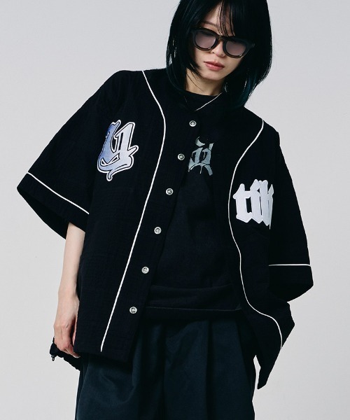 EFFECTEN（エフェクテン）の「mhs2655-Patchwork baseball shirts ベースボールシャツ(efdig-12)（シャツ/ブラウス・メンズ・ブラック/ブルー・M/L）」の16枚目の写真