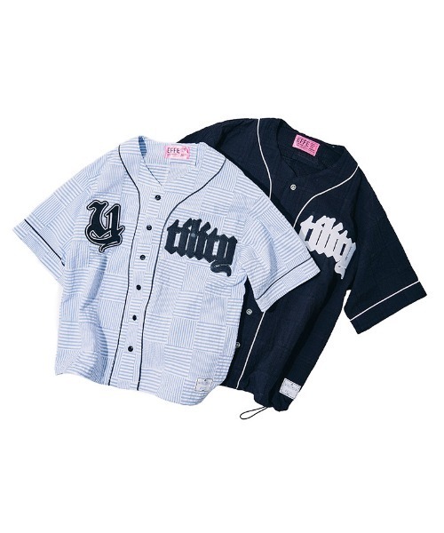 EFFECTEN（エフェクテン）の「mhs2655-Patchwork baseball shirts ベースボールシャツ(efdig-12)（シャツ/ブラウス・メンズ・ブラック/ブルー・M/L）」の11枚目の写真