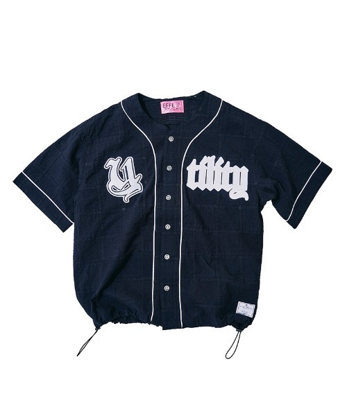 EFFECTEN（エフェクテン）の「mhs2655-Patchwork baseball shirts ベースボールシャツ(efdig-12)（シャツ/ブラウス・メンズ・ブラック/ブルー・M/L）」の10枚目の写真