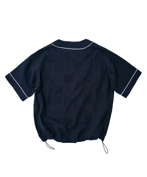 EFFECTEN（エフェクテン）の「mhs2655-Patchwork baseball shirts ベースボールシャツ(efdig-12)（シャツ/ブラウス・メンズ・ブラック/ブルー・M/L）」の9枚目の写真