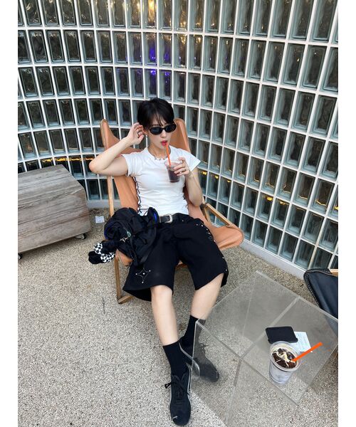 CRITIC（クリティック）の「GOTHIC TWILL BERMUDA PANTS BLACK（その他パンツ・レディース・その他・LARGE/MEDIUM/SMALL）」の2枚目の写真