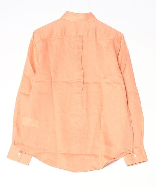 POLO RALPH LAUREN(ポロ ラルフ ローレン)の「クラシック フィット リネン シャツ(シャツ/ブラウス・レディース・ピンク・S/M/L/XS/XXS)」の2枚目の写真
