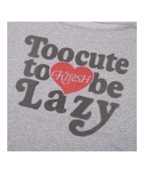 KIRSH（キルシー）の「キルシ メロウ スローガングラフィック ルーズフィットTシャツ [メランジグレー]（Tシャツ/カットソー・レディース・その他・FREE）」の4枚目の写真