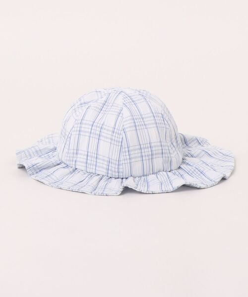 BREEZE(ブリーズ)の「【UVカット】Bpop ベビーシェルハット(その他ベビー用品・キッズ・ブルー/チャコール・48/46)」の1枚目の写真