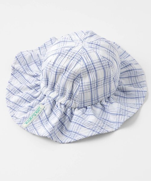 BREEZE(ブリーズ)の「【UVカット】Bpop ベビーシェルハット(その他ベビー用品・キッズ・ブルー/チャコール・48/46)」の4枚目の写真