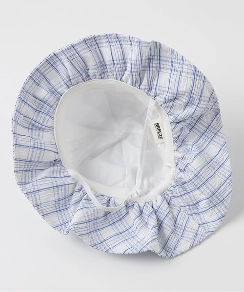 BREEZE(ブリーズ)の「【UVカット】Bpop ベビーシェルハット(その他ベビー用品・キッズ・ブルー/チャコール・48/46)」の7枚目の写真