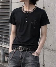 クロスワッペンヘンリーTシャツ