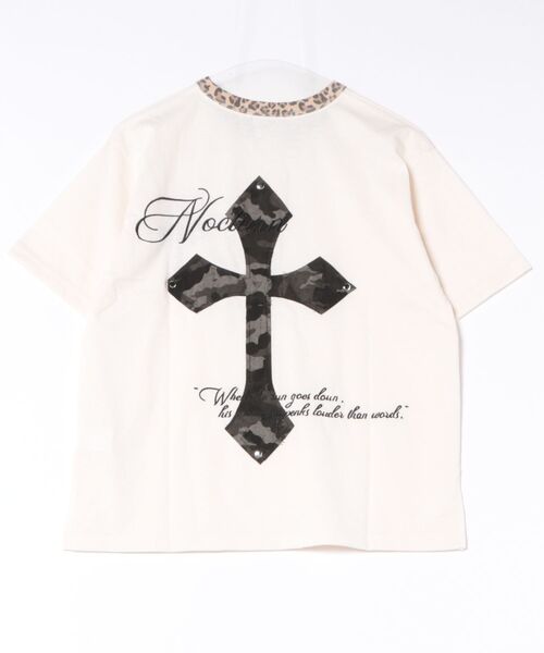 ８(eight)（エイト）の「クロスワッペンヘンリーTシャツ（Tシャツ/カットソー・メンズ・ブラック/アイボリー・SMALL/MEDIUM/LARGE）」の3枚目の写真