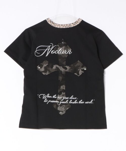 ８(eight)（エイト）の「クロスワッペンヘンリーTシャツ（Tシャツ/カットソー・メンズ・ブラック/アイボリー・SMALL/MEDIUM/LARGE）」の4枚目の写真