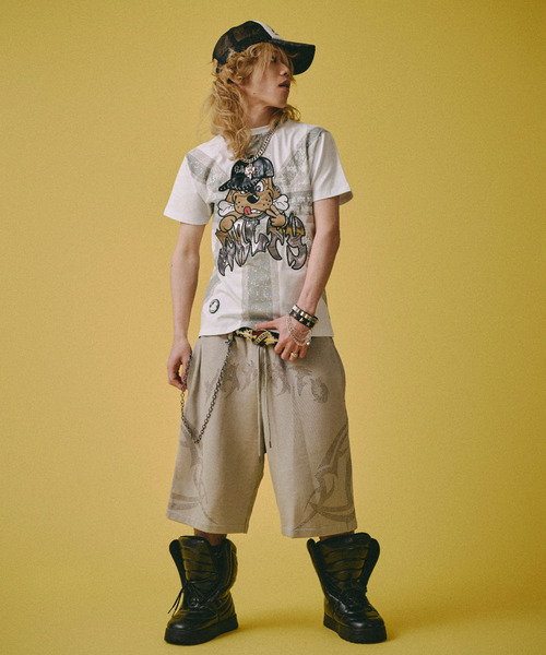GALFY（ガルフィー）の「『GALFY/ガルフィー』UKギャル男 TEE（Tシャツ/カットソー・レディース・ブラック系1/ブラック/ホワイト・XL/L）」の11枚目の写真