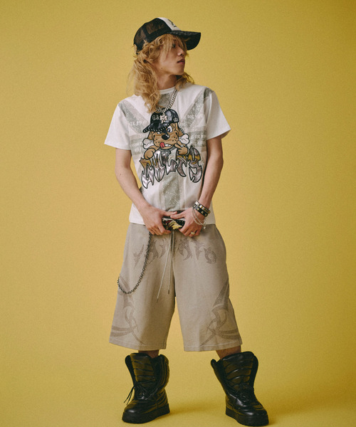 GALFY（ガルフィー）の「『GALFY/ガルフィー』UKギャル男 TEE（Tシャツ/カットソー・レディース・ブラック系1/ブラック/ホワイト・XL/L）」の13枚目の写真