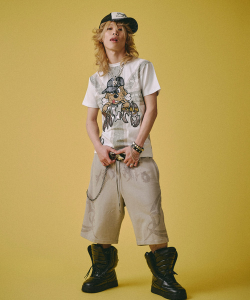 GALFY（ガルフィー）の「『GALFY/ガルフィー』UKギャル男 TEE（Tシャツ/カットソー・レディース・ブラック系1/ブラック/ホワイト・XL/L）」の15枚目の写真