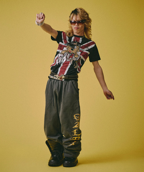GALFY（ガルフィー）の「『GALFY/ガルフィー』UKギャル男 TEE（Tシャツ/カットソー・レディース・ブラック系1/ブラック/ホワイト・XL/L）」の22枚目の写真