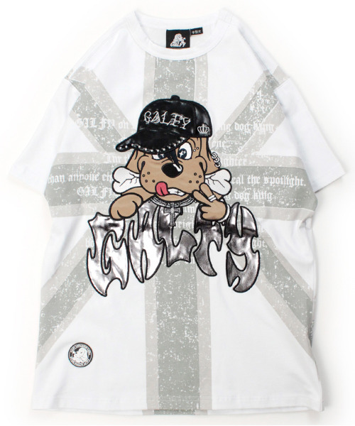 GALFY（ガルフィー）の「『GALFY/ガルフィー』UKギャル男 TEE（Tシャツ/カットソー・レディース・ブラック系1/ブラック/ホワイト・XL/L）」の5枚目の写真