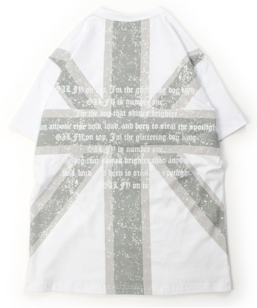 GALFY（ガルフィー）の「『GALFY/ガルフィー』UKギャル男 TEE（Tシャツ/カットソー・レディース・ブラック系1/ブラック/ホワイト・XL/L）」の6枚目の写真