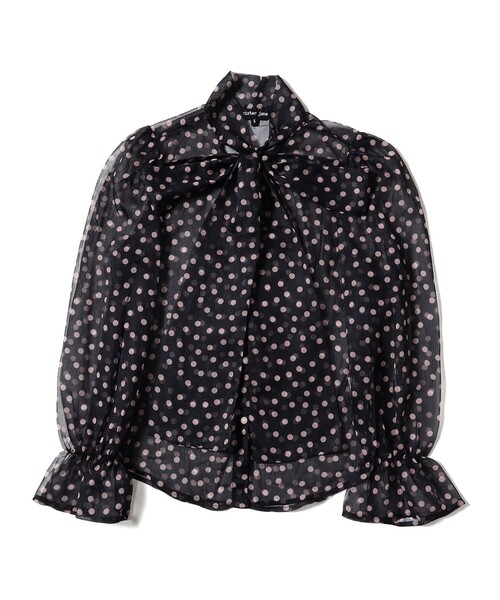 Sister Jane(シスタージェーン)の「sister jane / Painterly Polka Chiffon Blouse(シャツ/ブラウス・レディース・ブラック・SMALL)」の8枚目の写真