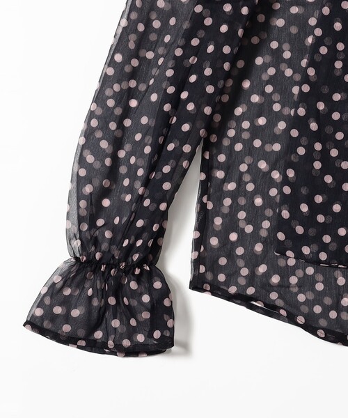Sister Jane(シスタージェーン)の「sister jane / Painterly Polka Chiffon Blouse(シャツ/ブラウス・レディース・ブラック・SMALL)」の6枚目の写真