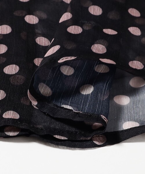 Sister Jane(シスタージェーン)の「sister jane / Painterly Polka Chiffon Blouse(シャツ/ブラウス・レディース・ブラック・SMALL)」の4枚目の写真