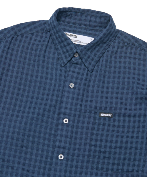 NOMANUAL(NOMANUAL)の「T.C HALF SHIRT - NAVY(シャツ/ブラウス・レディース・その他・MEDIUM/LARGE/X-LARGE)」の4枚目の写真