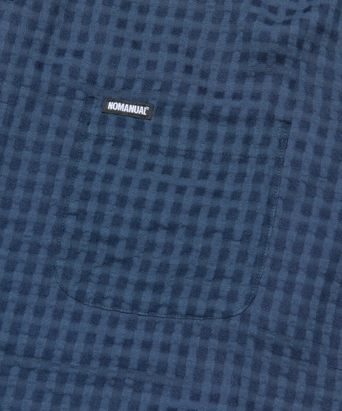 NOMANUAL(NOMANUAL)の「T.C HALF SHIRT - NAVY(シャツ/ブラウス・レディース・その他・MEDIUM/LARGE/X-LARGE)」の5枚目の写真
