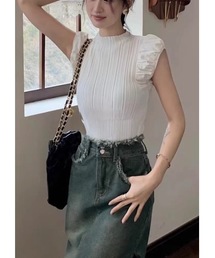 ノースリーブニット