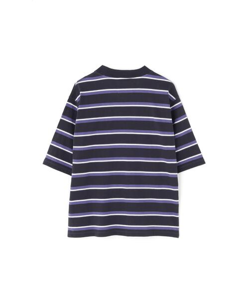 MHL.(エムエイチエル)の「OUTLINE STRIPE JERSEY TOP(Tシャツ/カットソー・メンズ・ホワイト系その他2/ネイビー・MEDIUM/LARGE)」の11枚目の写真