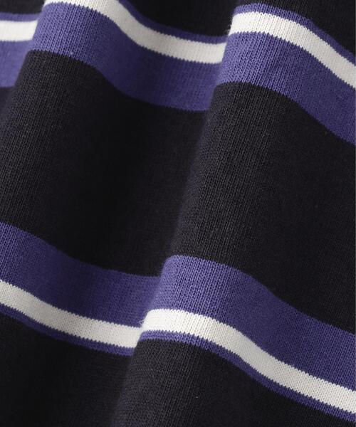 MHL.(エムエイチエル)の「OUTLINE STRIPE JERSEY TOP(Tシャツ/カットソー・メンズ・ホワイト系その他2/ネイビー・MEDIUM/LARGE)」の12枚目の写真