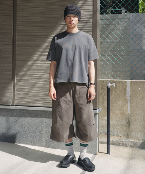 XERO（ゼロ）の「マルチカーゴオーバーコットンショーツ[チャコール]（その他パンツ・メンズ・その他・MEDIUM/LARGE）」の2枚目の写真