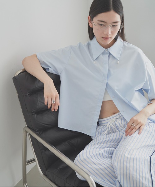 SOEMIN（ソミン）の「Relaxed piping pants／リラックスストライプパンツ（その他パンツ・レディース・ピンク/サックスブルー・FREE）」の17枚目の写真