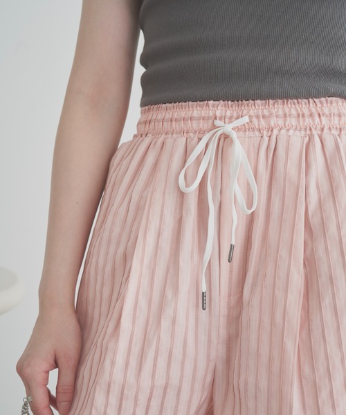 SOEMIN（ソミン）の「Relaxed piping pants／リラックスストライプパンツ（その他パンツ・レディース・ピンク/サックスブルー・FREE）」の7枚目の写真
