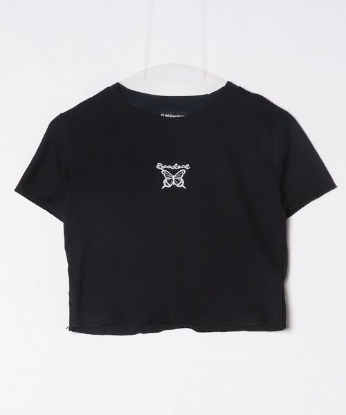 FUNdaysion(ファンデイション)の「ワンポイント刺繍ショートTシャツ(Tシャツ/カットソー・レディース・ブラック/ホワイト・M)」の13枚目の写真